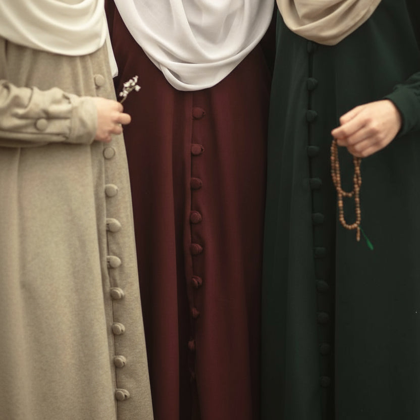 جلباب مع أزرار شتوي