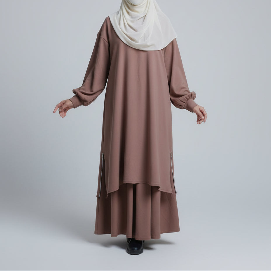 كاب مع سحاب + تنورة